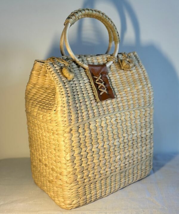Picnic Basket with leather